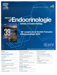 Magazine Annales d'Endocrinologie