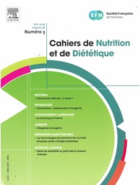 Magazine Cahiers de Nutrition et de Diététique