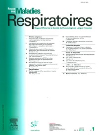 Magazine Revue des Maladies Respiratoires