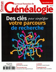La Revue Française de Généalogie  n° 271