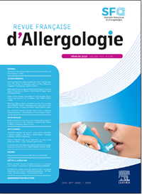 Magazine Revue Française d'Allergologie