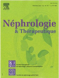 Magazine Nephrologie et Thérapeutique