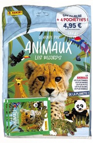 Album Panini Le monde des animaux - Les records n° 1