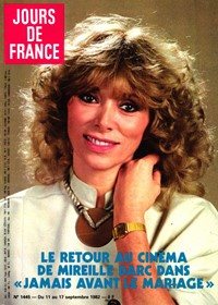 Jours de France du 11 Septembre 1982 Mireille Darc