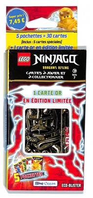 NinjaGo 5 pochettes + 1 carte or  n° 7