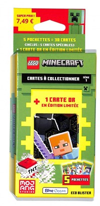 Pochette Lego Minecarft + carte en or