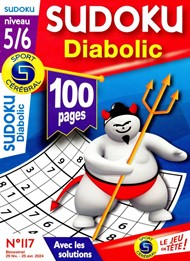 SC Sudoku Diabolic Niveau 5/6  n° 117