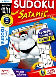 SC Sudoku Satanic Niveau 10/11 n° 93