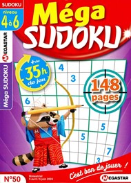 MG Méga Sudoku 4 à 6 Niveau n° 50