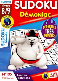 SC Sudoku Démoniac Niveau 8/9  n° 105