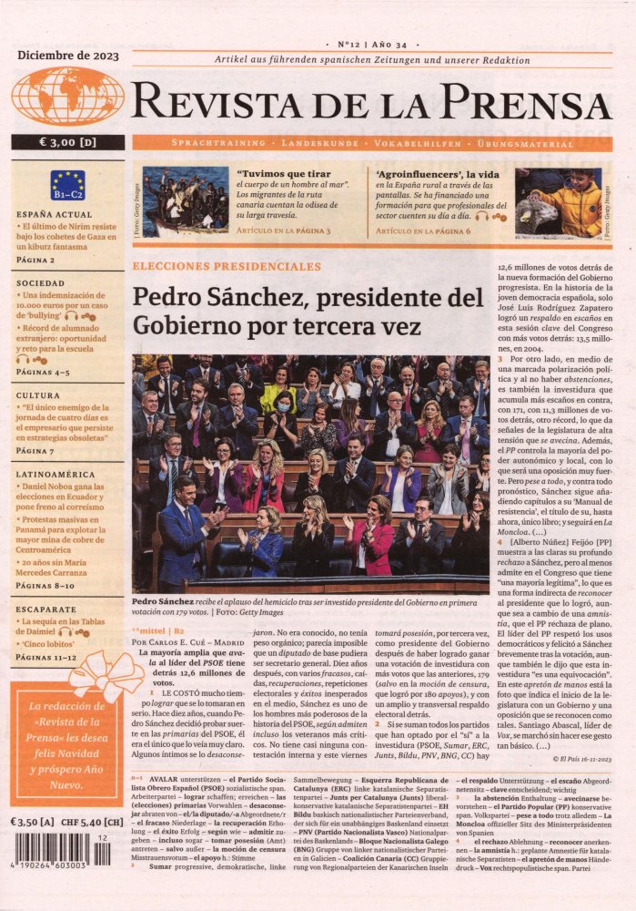 Numéro 2312 magazine Revista de la Prensa - Décembre 2023