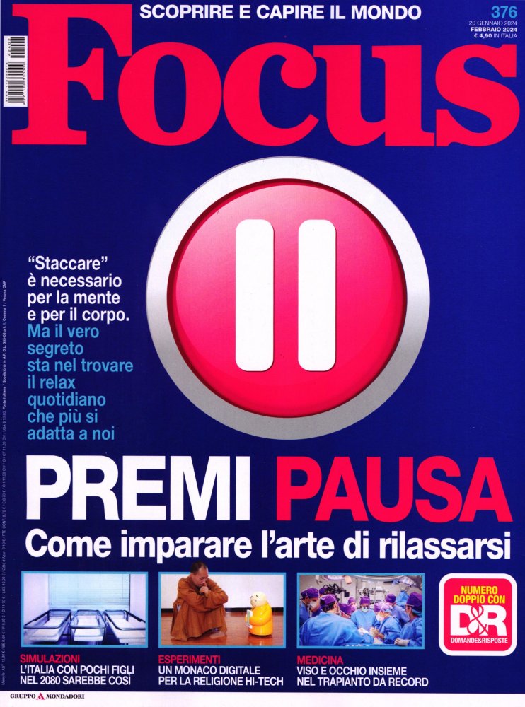 Numéro 2402 magazine Focus Italien