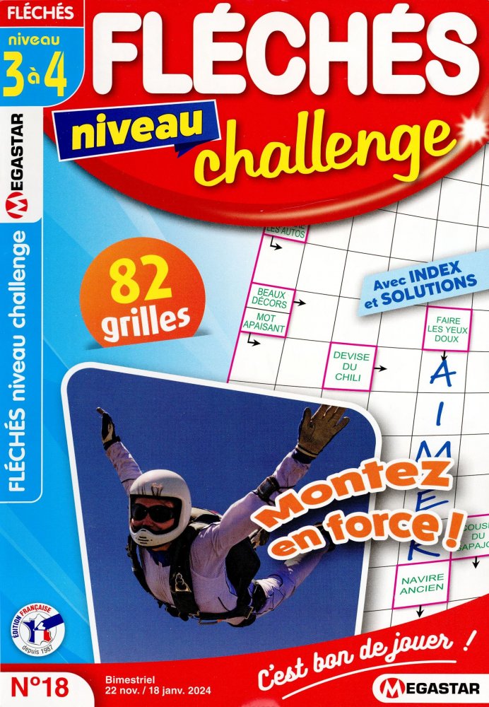 Numéro 18 magazine MG Fléchés Challenge Niv 3/4