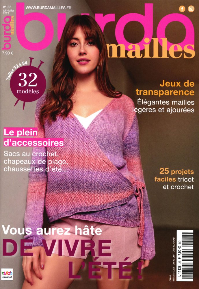 Numéro 22 magazine Burda Mailles