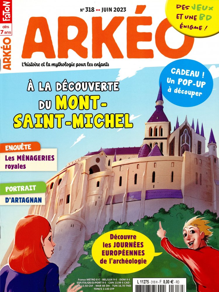 Numéro 318 magazine Arkéo Junior