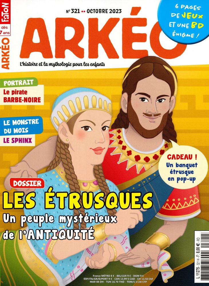 Numéro 321 magazine Arkéo Junior
