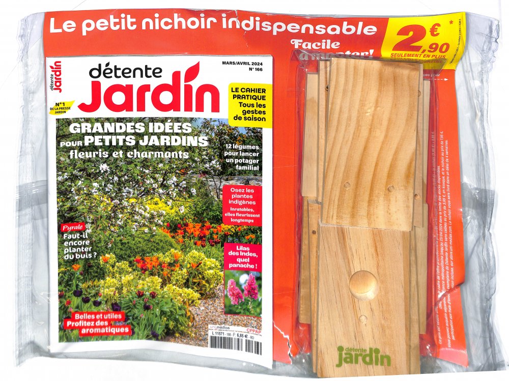 Numéro 166 magazine Détente Jardin + petit nichoir