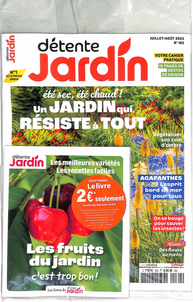 Numéro 162 magazine Détente Jardin + Livre