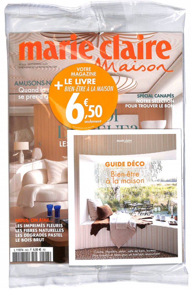 Numéro 543 magazine Marie Claire Maison + livre