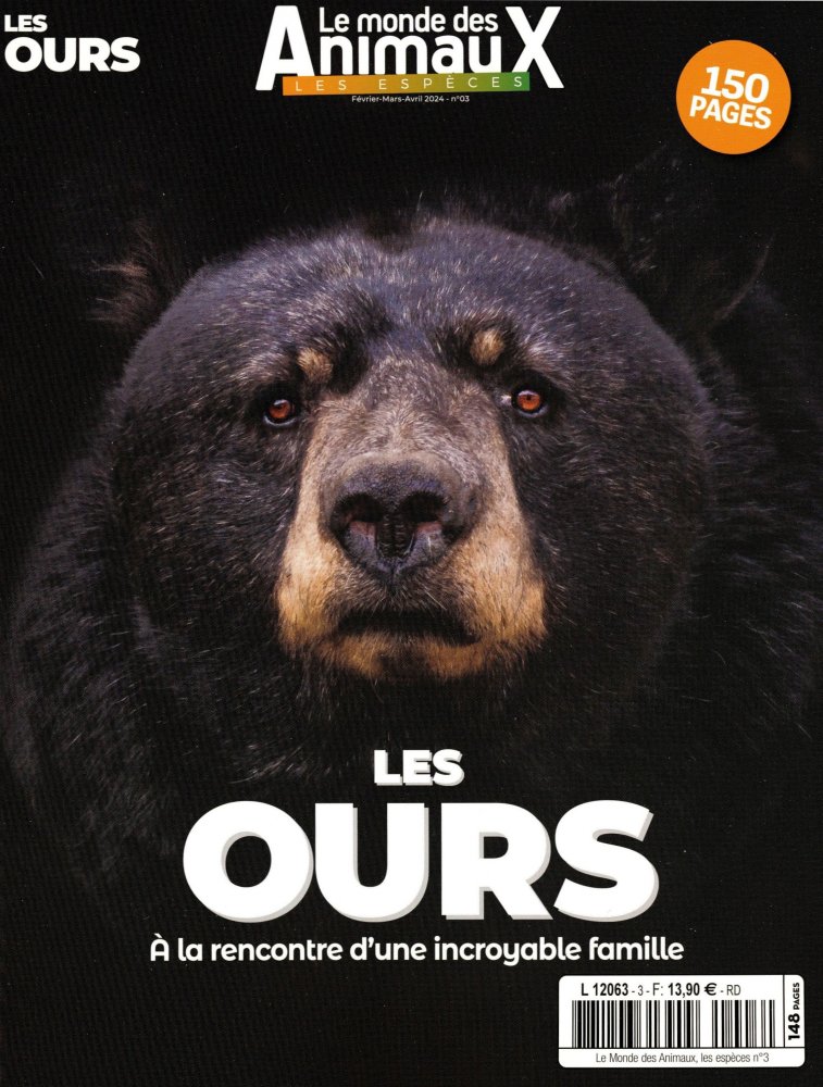 Numéro 3 magazine Le Monde des Animaux, Les Espèces
