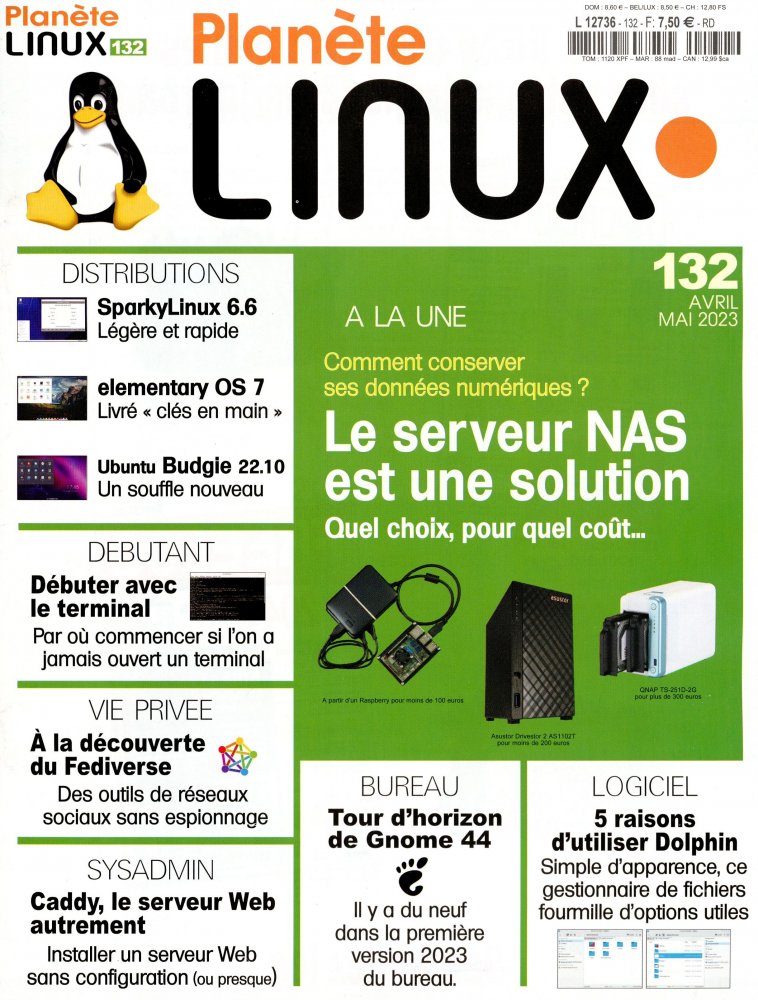 Numéro 132 magazine Planète Linux