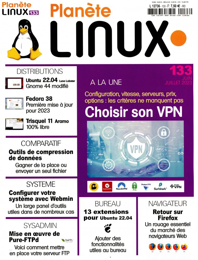 Numéro 133 magazine Planète Linux
