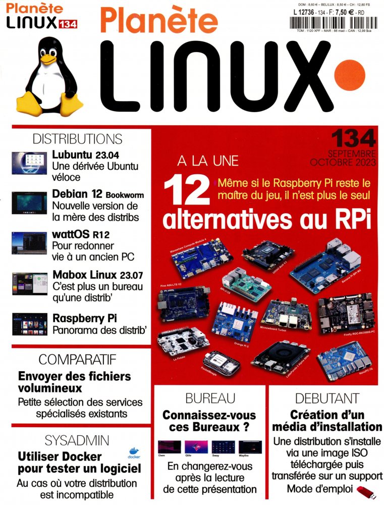 Numéro 134 magazine Planète Linux