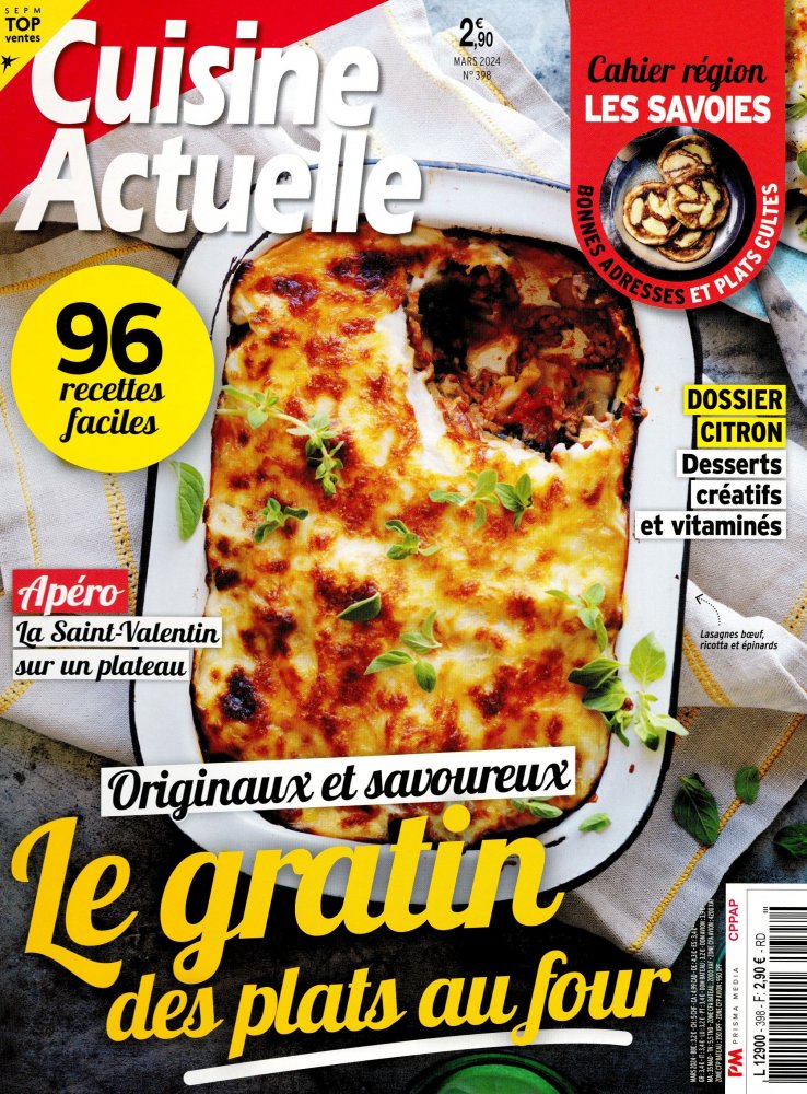 Numéro 398 magazine Cuisine Actuelle