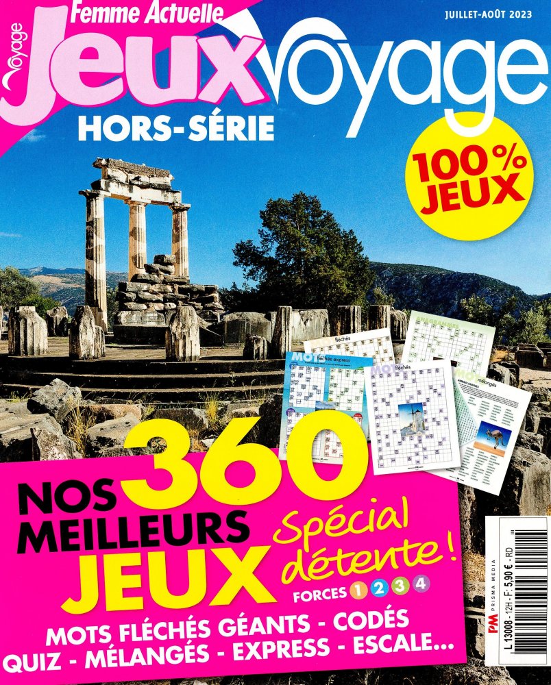 Numéro 12 magazine Femme Actuelle Jeux Voyage Hors-Série