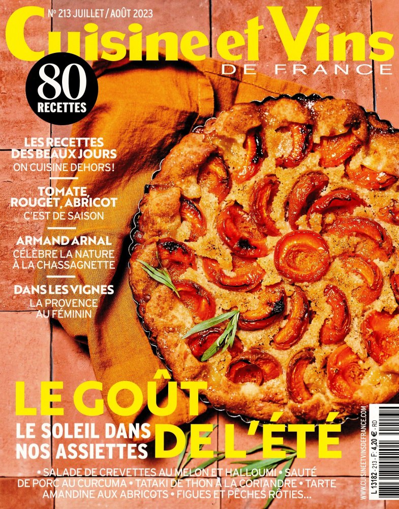 Numéro 213 magazine Cuisine et Vins de France
