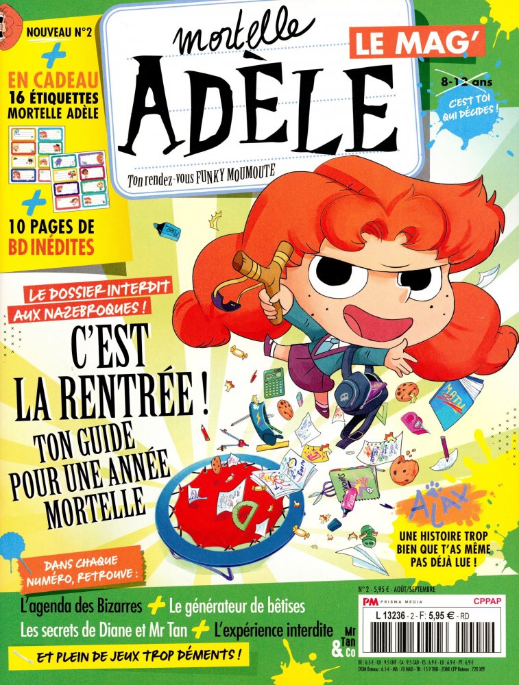 Numéro 2 magazine Mortelle Adèle