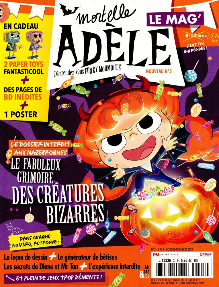 Numéro 3 magazine Mortelle Adèle