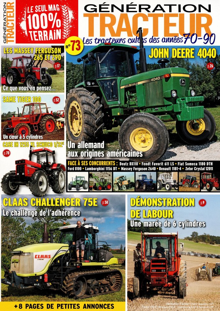 Numéro 73 magazine Génération Tracteur
