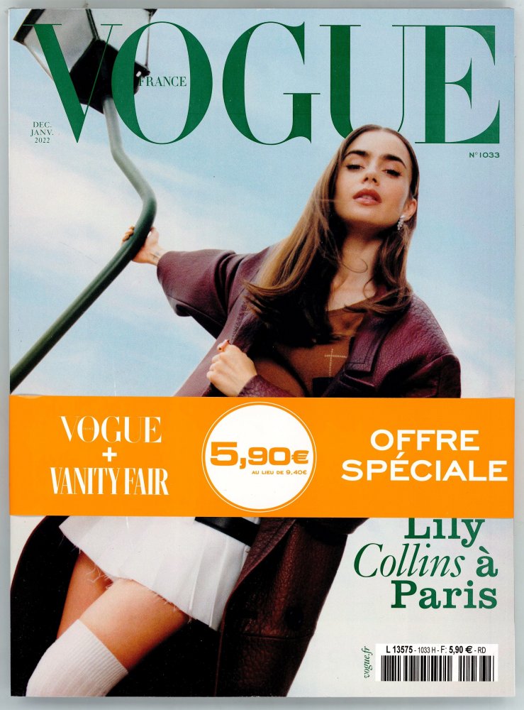 Numéro 1033 magazine Vogue Paris + Vanity Fair