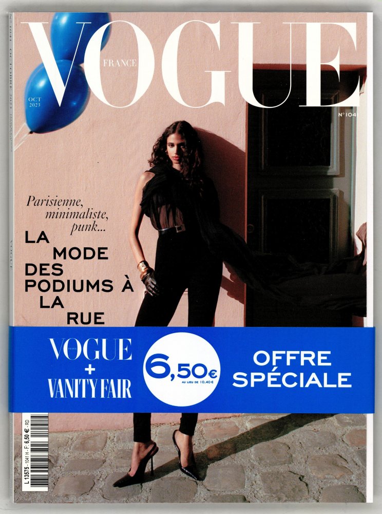 Numéro 1041 magazine Vogue Paris + Vanity Fair
