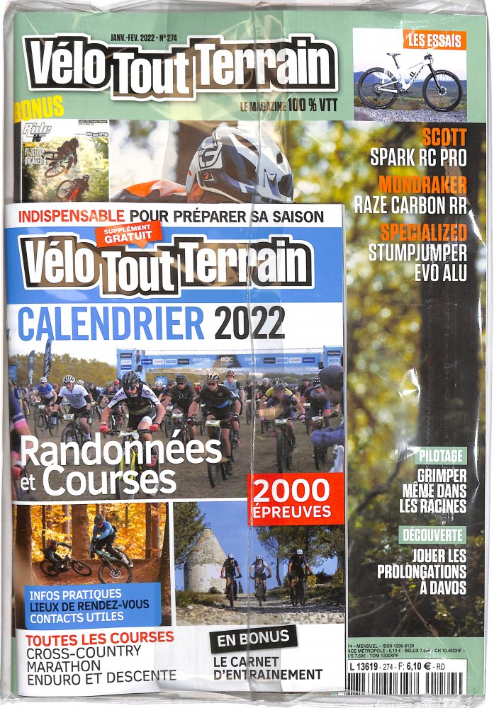 Numéro 274 magazine Vélo Tout Terrain