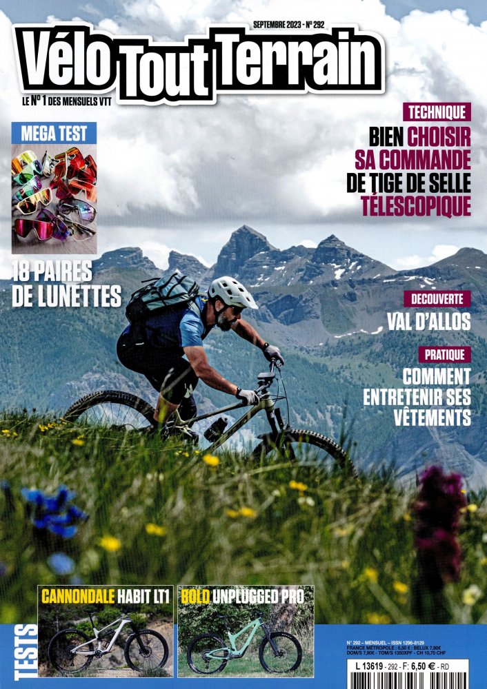 Numéro 292 magazine Vélo Tout Terrain