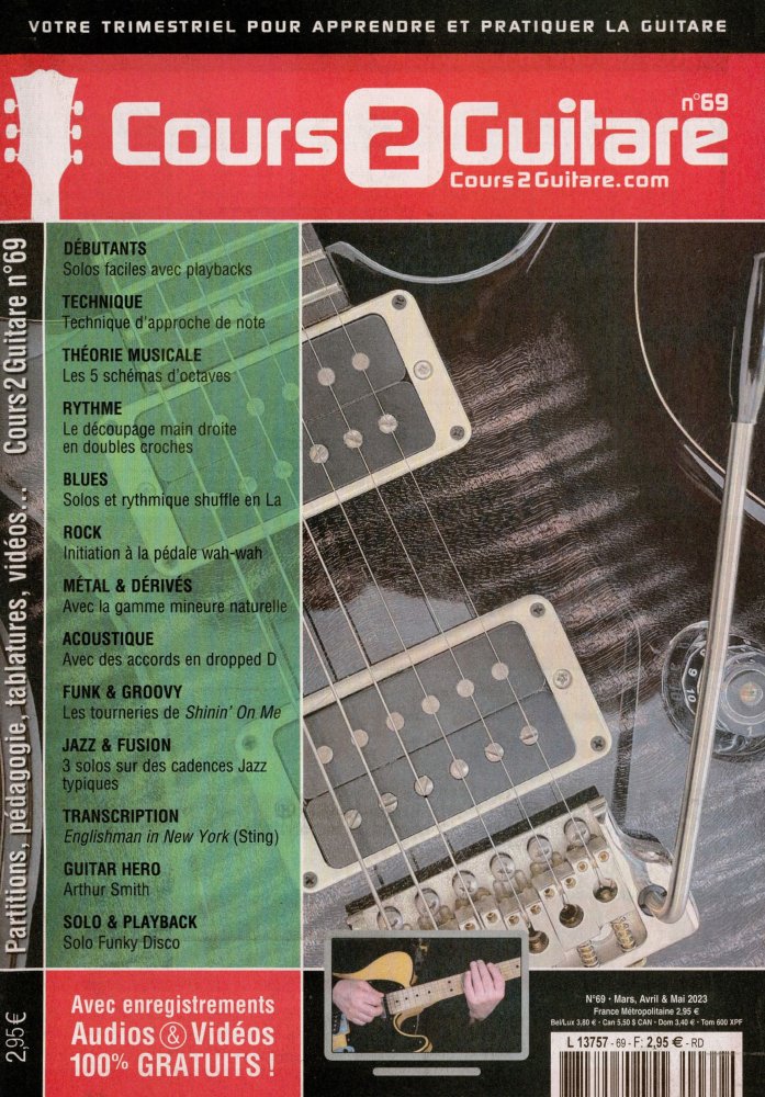 Numéro 69 magazine Cours 2 Guitare