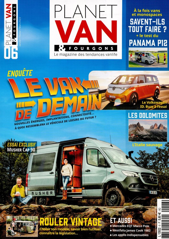 Numéro 6 magazine Planet Van et Fourgons