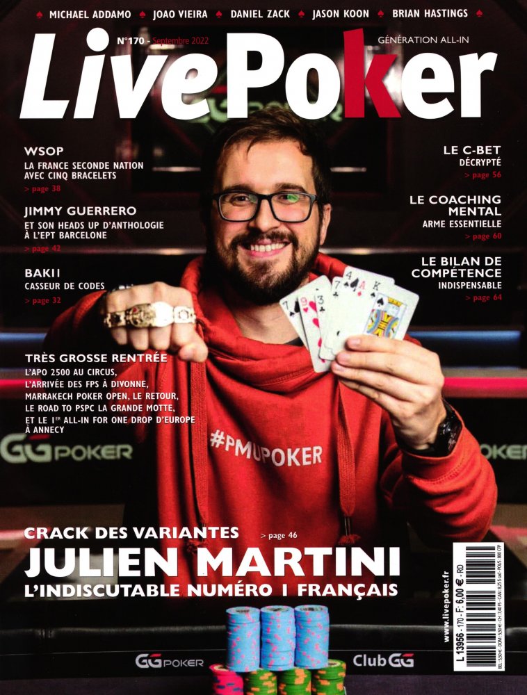 Numéro 170 magazine Live Poker