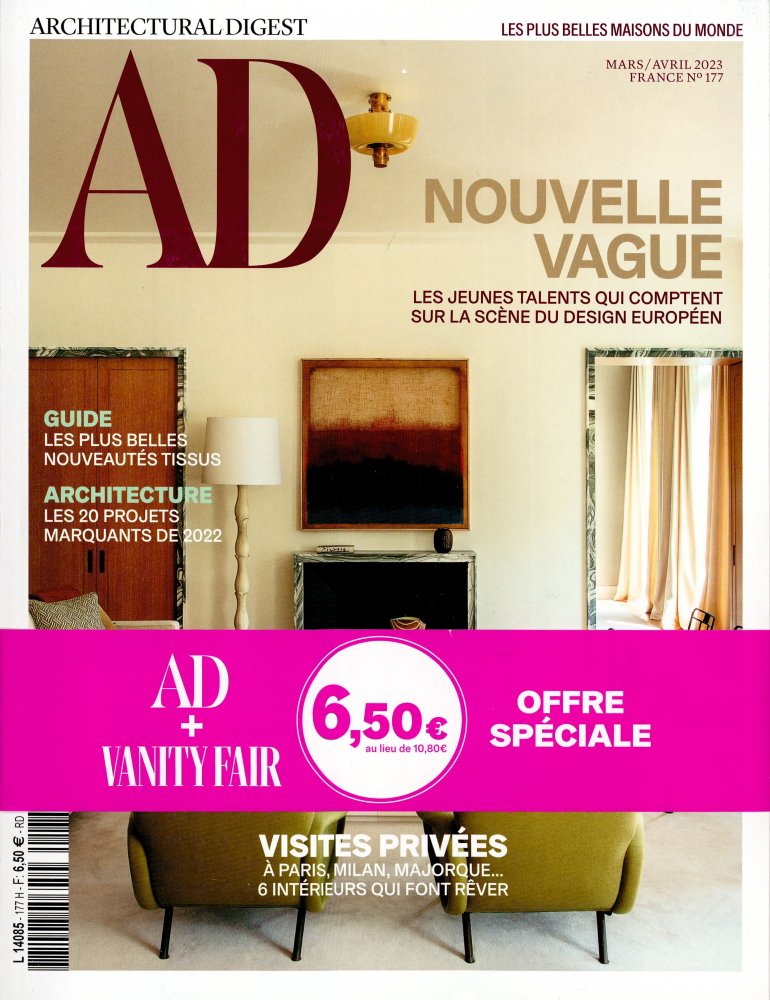 Numéro 177 magazine AD Architectural Digest + Vanity Fair
