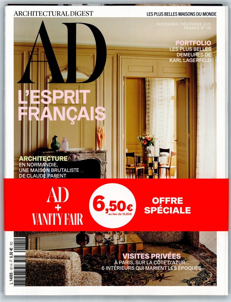 Numéro 181 magazine AD Architectural Digest + Vanity Fair