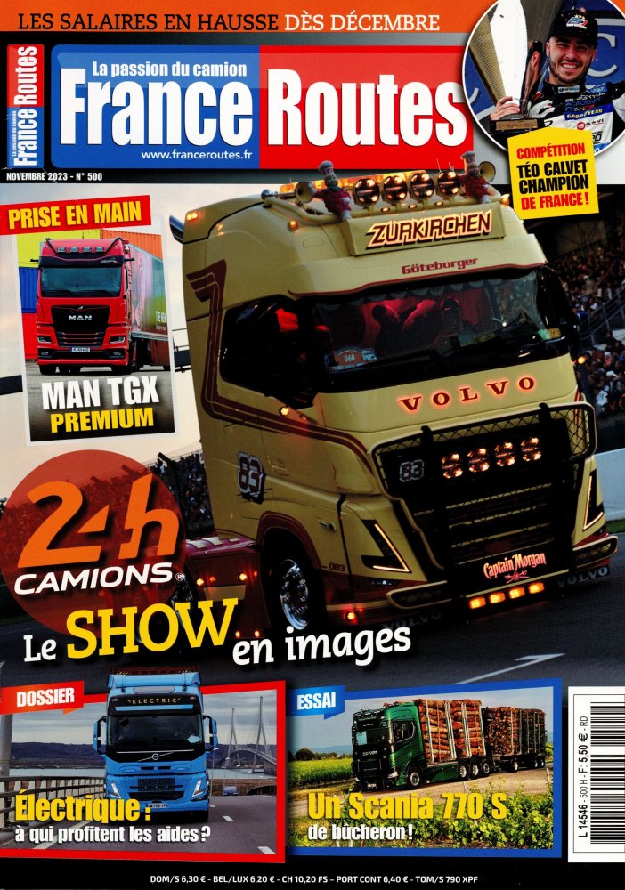 Numéro 500 magazine France Routes