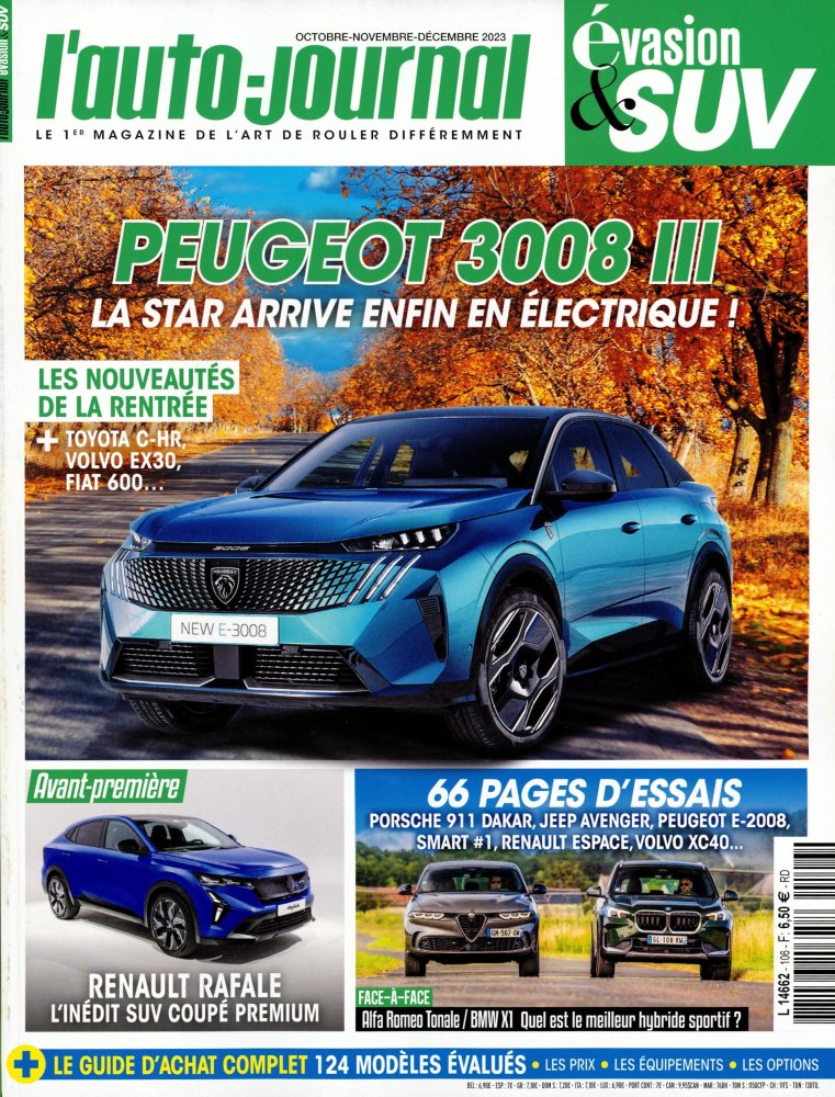 Numéro 106 magazine L'Auto-Journal Évasion & SUV