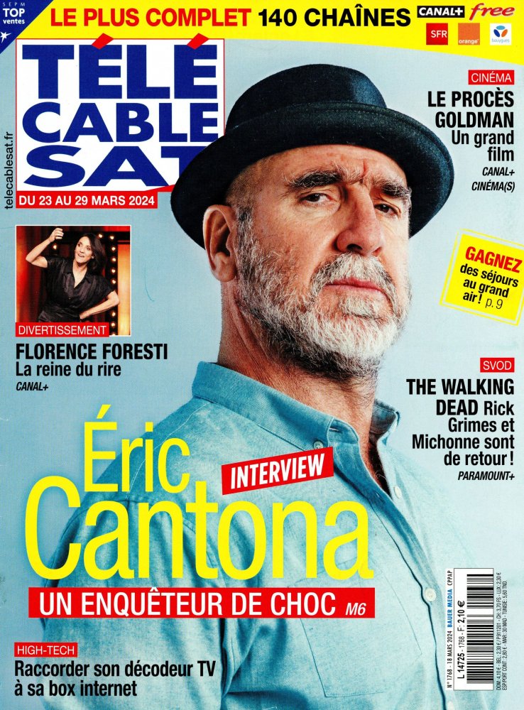 Numéro 1768 magazine Télé Cable Sat Hebdo