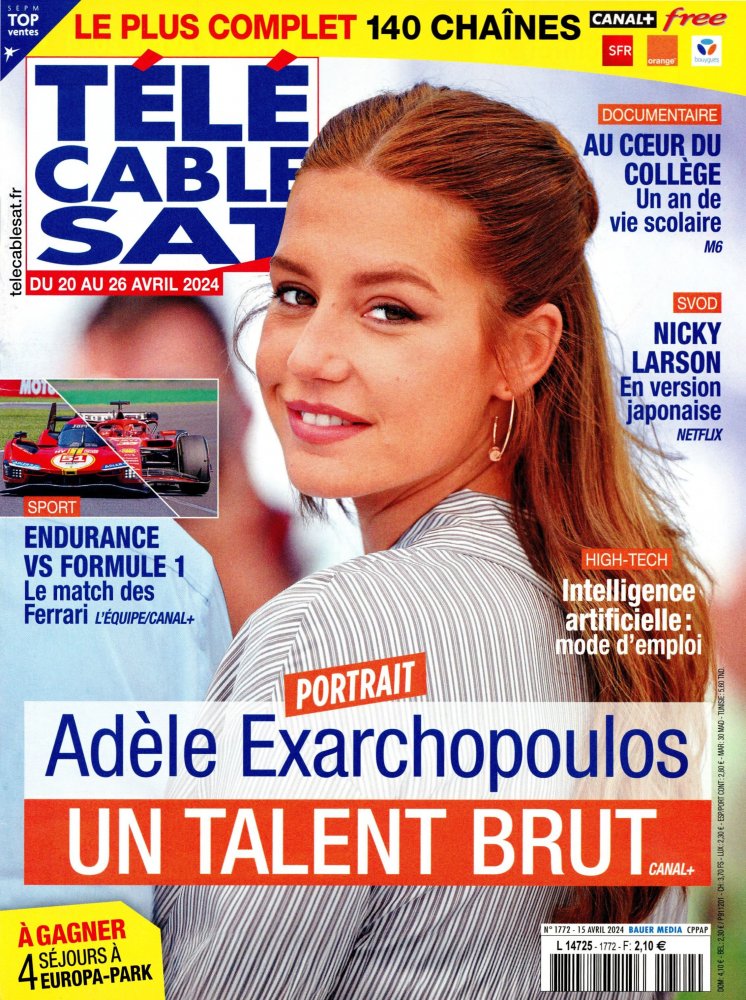 Numéro 1772 magazine Télé Cable Sat Hebdo