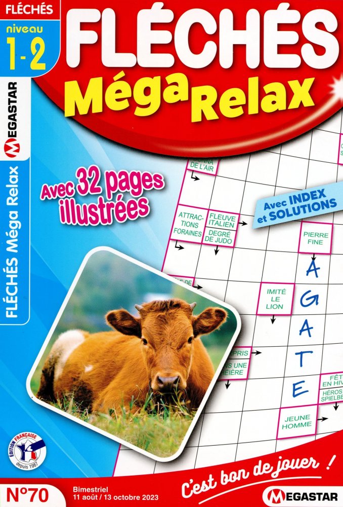 Numéro 70 magazine MG Fléchés Méga Relax Niv 1-2