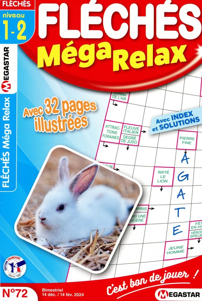 Numéro 72 magazine MG Fléchés Méga Relax Niv 1-2