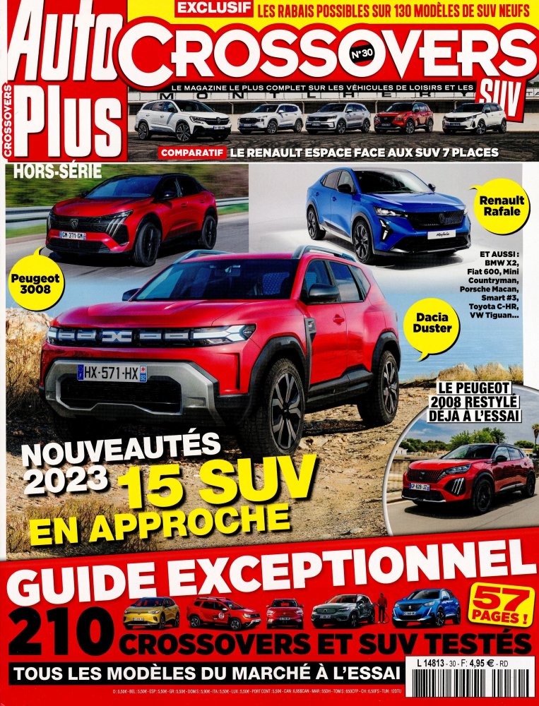 Numéro 30 magazine Auto Plus Crossovers SUV