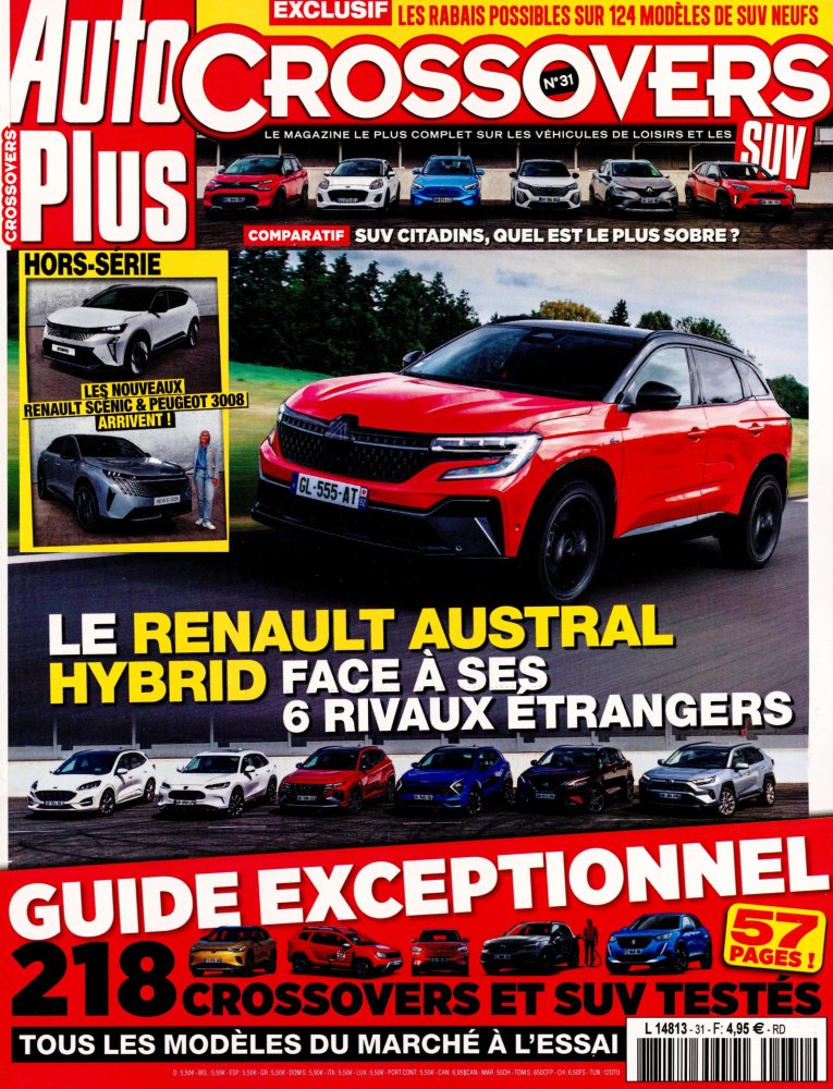 Numéro 31 magazine Auto Plus Crossovers SUV